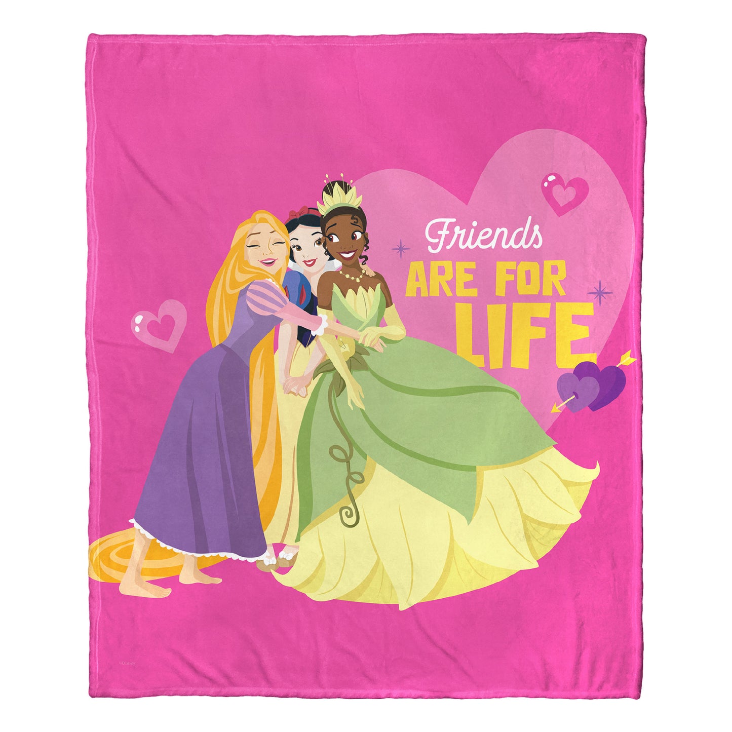Disney Princesses "Friends for Life Throw Blanket 50"x60"