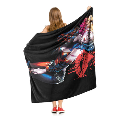 DC Batman, Harley Cover Throw Blanket 50"x60"