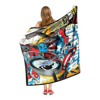 Captain America, Fighting Chance Throw Blanket 50"x60"