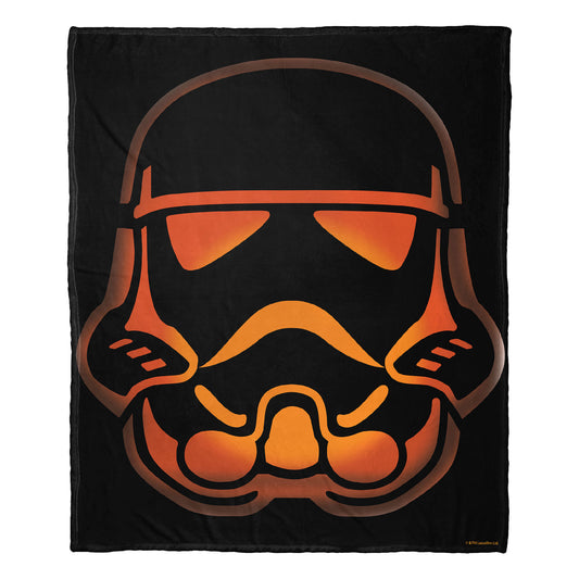 Star Wars Storm Trooper Jack-o'-lantern Throw Blanket 50"x60"