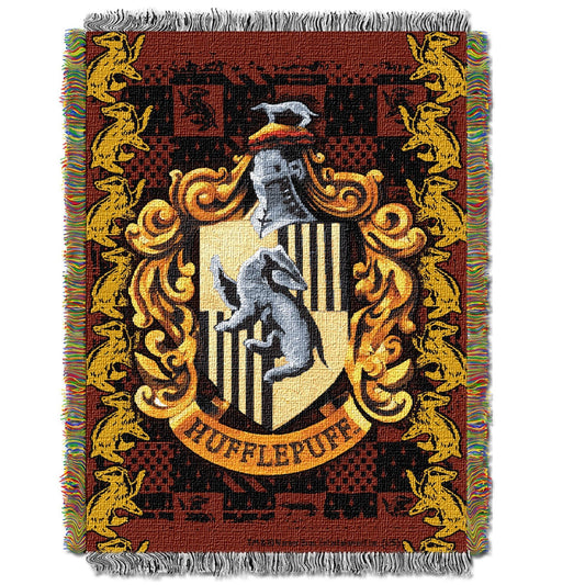 Harry Potter Hufflepuff Licensed 48"x 60" Woven Tapestry Throw