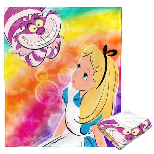 Alice in Wonderland, Rainbows Alice Throw Blanket 50"x60"