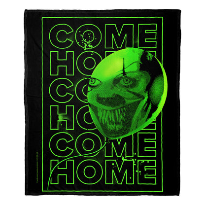 IT 2 Come Home Neon Green Throw Blanket 50"x60"