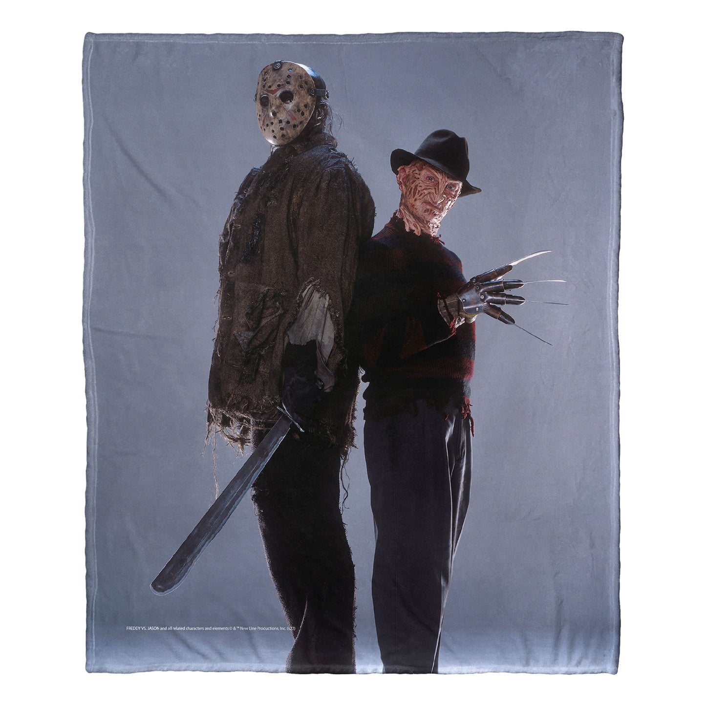 Freddy vs Jason Back to Back Throw Blanket 50"x60"