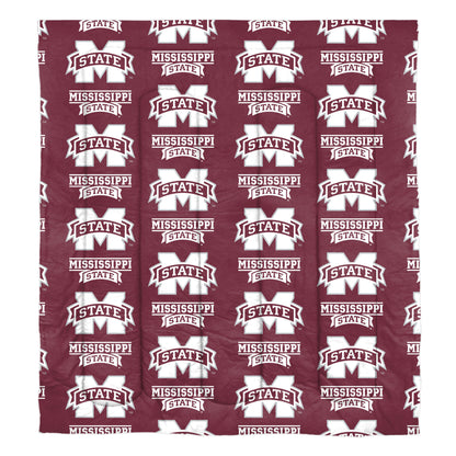 Mississippi State Bulldogs Full Rotary Bed In a Bag Set