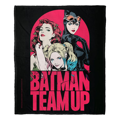 DC Comics Batman Gotham City Sirens Team Up Throw Blanket 50"x60"
