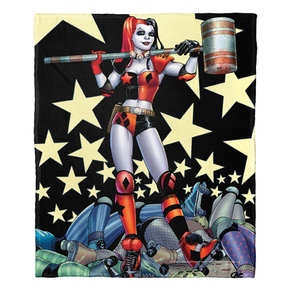 DC Comics Batman Champion Harley Throw Blanket 50"x60"