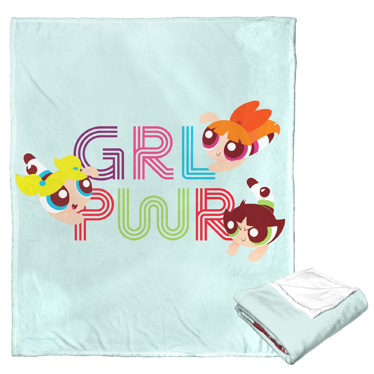 POWERPUFF GIRLS, Girl Power, Silk Touch Throw Blanket, 50"x60"