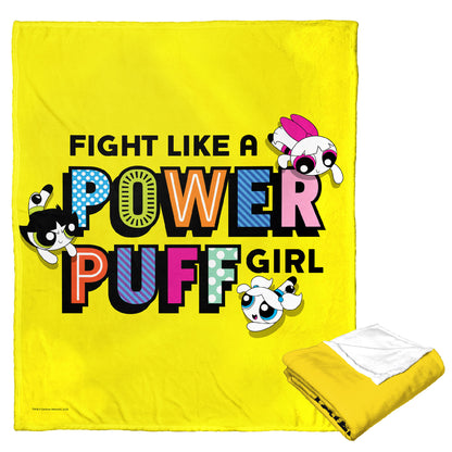 POWERPUFF GIRLS, Fight like a Powerpuff, Silk Touch Throw Blanket, 50"x60"
