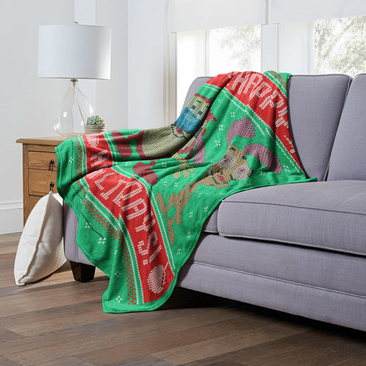 Ren & Stimpy, Happy Happy Holidays Throw Blanket 50"x60"
