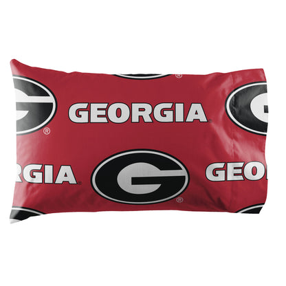 Georgia Bulldogs Rotary Queen Bed In a Bag Set