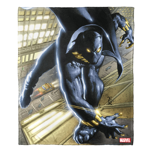 Black Panther, Golden Touch Throw Blanket 50"x60"