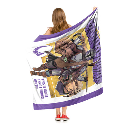 Star Wars: The Mandalorian, More than I Signed Up For Throw Blanket 50"x60"