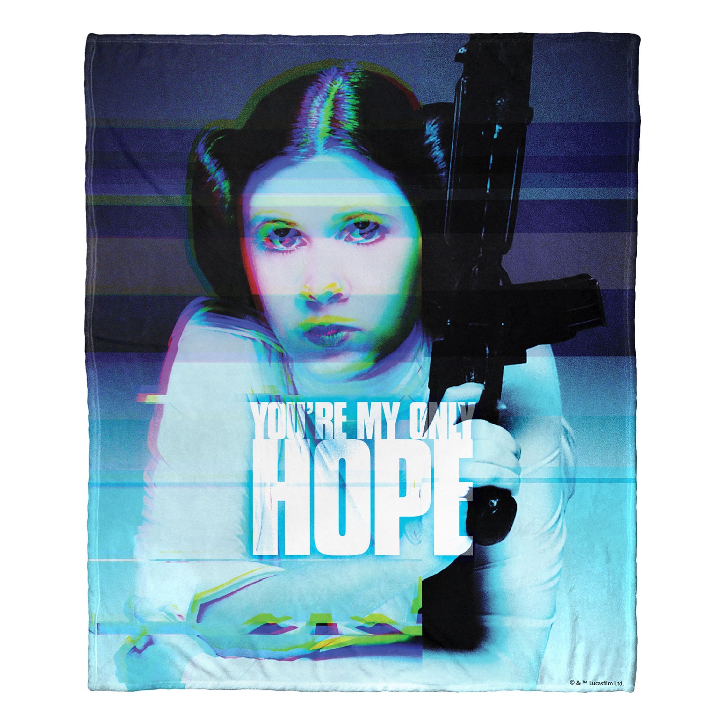 Star Wars Digital Leia Throw Blanket 50"x60"