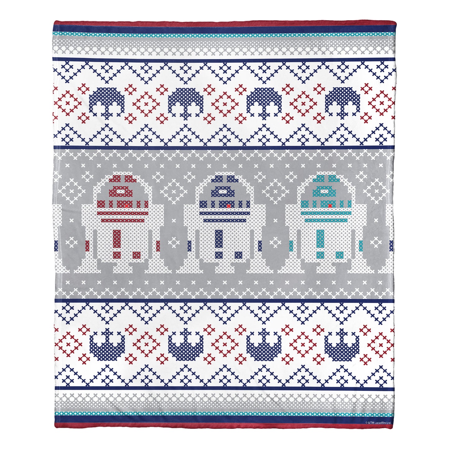 Star Wars R2-D2 Sweater Throw Blanket 50"x60"