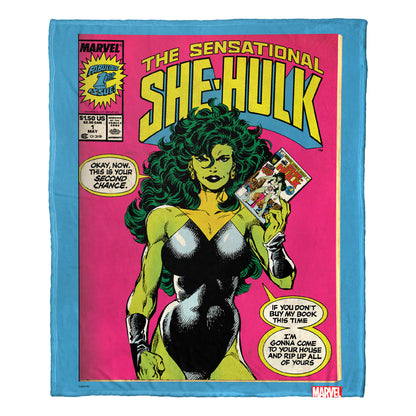 Marvel Comics "She Hulk" Throw Blanket 50"x60"