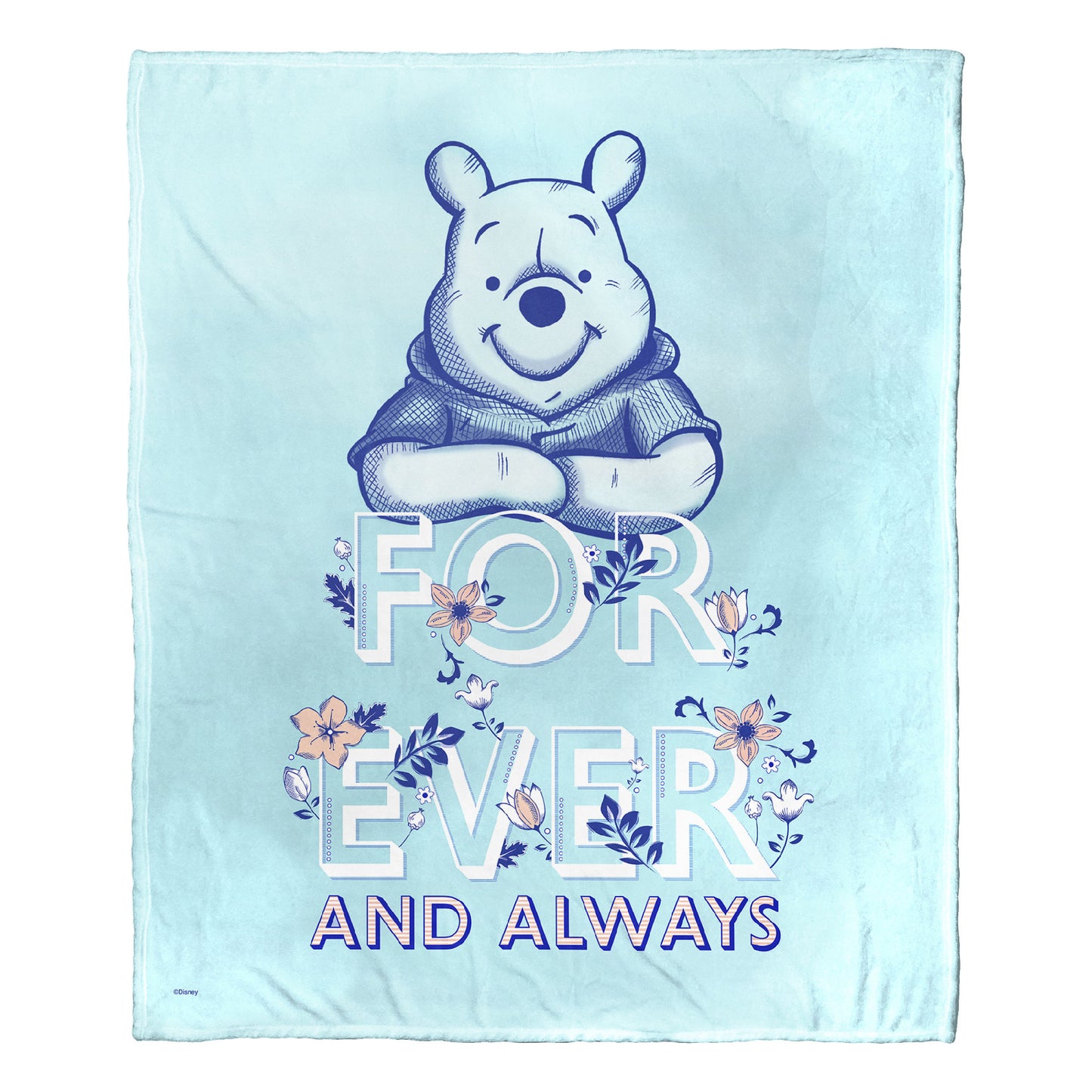 Winnie the Pooh Forever Pooh Throw Blanket 50"x60"