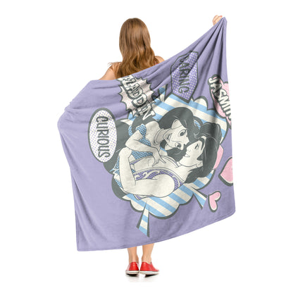 Aladdin and Jasmine Throw Blanket 50"x60"