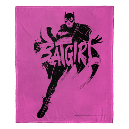 DC Comics Batman Batgirl Inked Throw Blanket 50"x60"