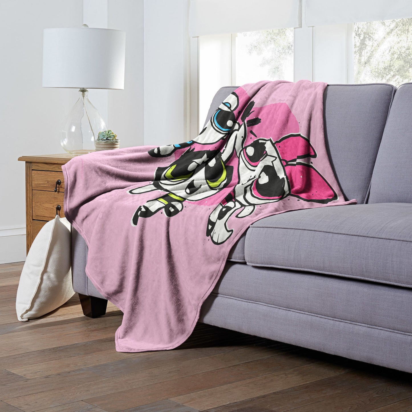 POWERPUFF GIRLS, Power Puff together, Silk Touch Throw Blanket, 50"x60"