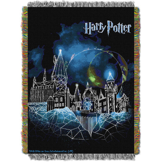 Harry Potter - Castle Licensed 48"x 60" Woven Tapestry Throw