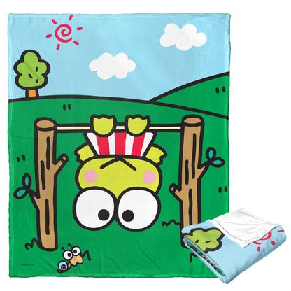 Keroppi, HANGING IN THERE, Silk Touch Throw Blanket, 50"x60"