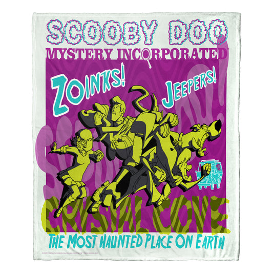 Warner Bros. Scooby-Doo Haunted Crystal Cove Throw Blanket 50"x60"