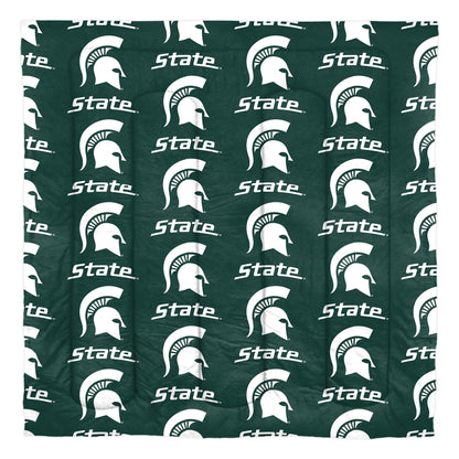 Michigan State Spartans Rotary Queen Bed In a Bag Set