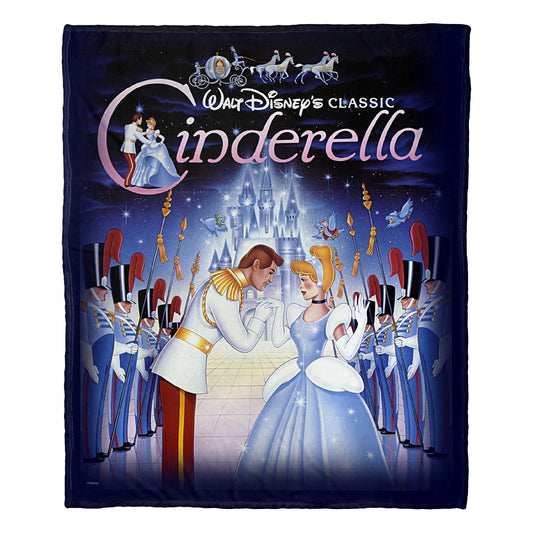 Disney Princess Cinderella Poster Throw Blanket 50"x60"