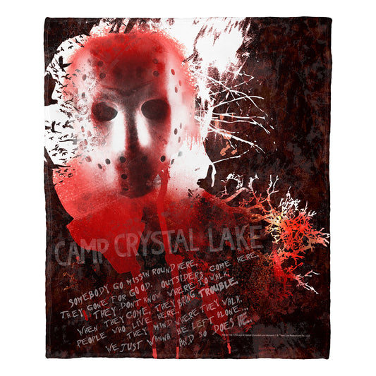 Friday the 13th The Killer of Camp Crystal Lake Throw Blanket 50"x60"