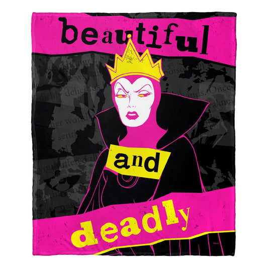 Disney Villains "Beautiful and Deadly" Silk Touch Throw Blanket, 50"x60"