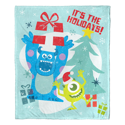 Monsters Inc., Festive Monsters Throw Blanket 50"x60"