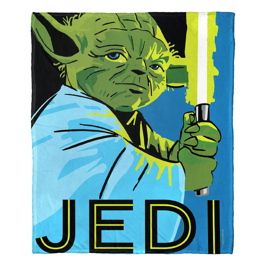Star Wars Pop Art Jedi Throw Blanket 50"x60"