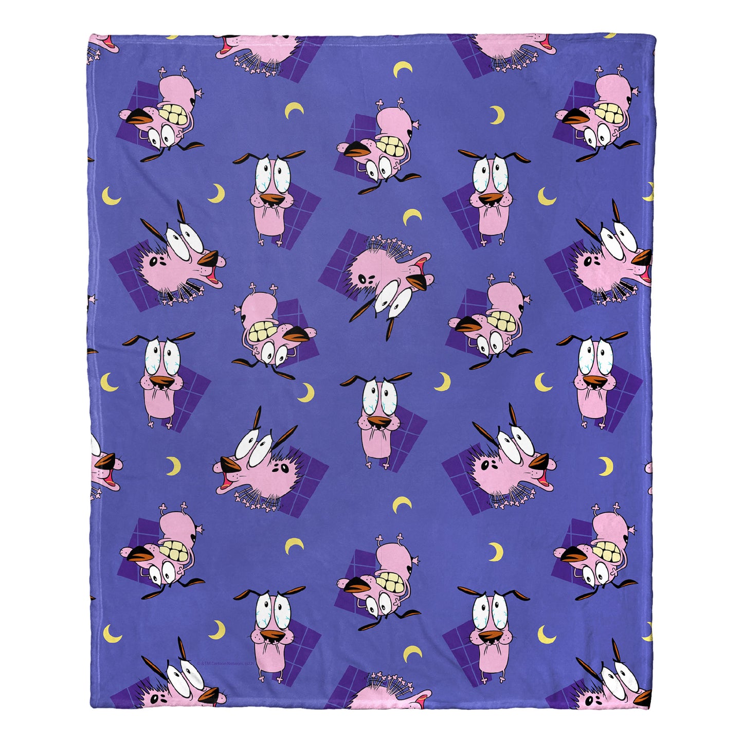 Cartoon Network's Courage the Cowardly Dog Night Terrors Throw Blanket 50"x60"