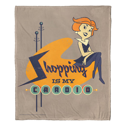 The Jetsons, Shopping Workout Throw Blanket 50"x60"