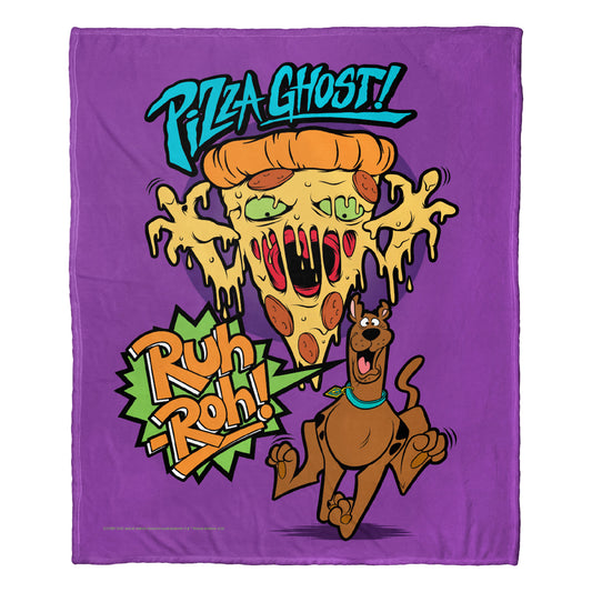 Warner Bros. Scooby-Doo Pizza Ghost Throw Blanket 50"x60"