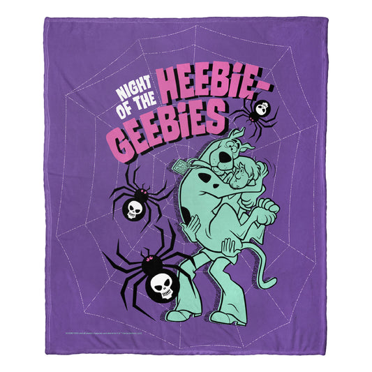 Warner Bros. Scooby-Doo Heebie Geebies Night Throw Blanket 50"x60"