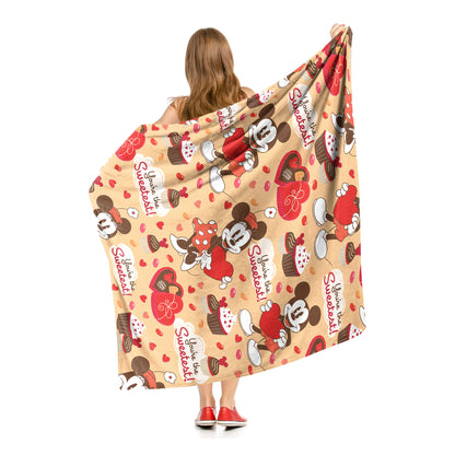 Mickey Mouse, You're the Sweetest Throw Blanket 50"x60"