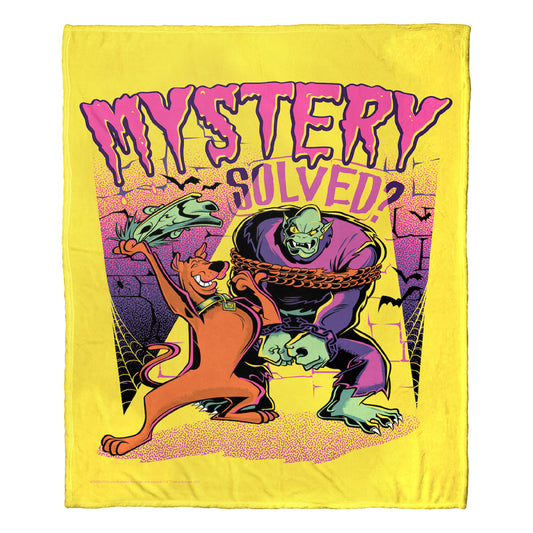 Warner Bros. Scooby-Doo Mystery Solved Throw Blanket 50"x60"