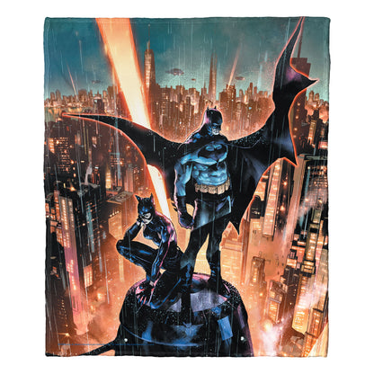 DC Comics Batman Above the City Throw Blanket 50"x60"