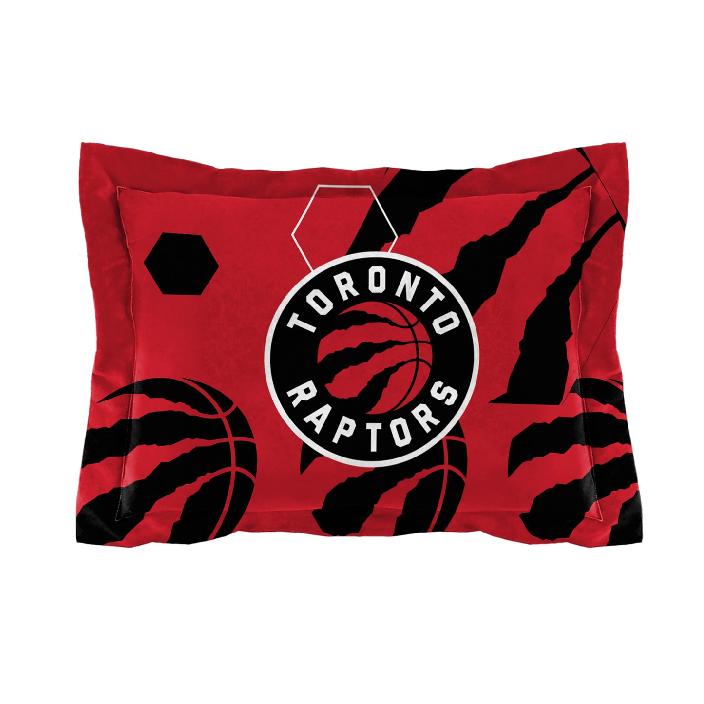 Raptors OFFICIAL NBA "Hexagon" Twin Comforter & Sham Set; 64" x 86"