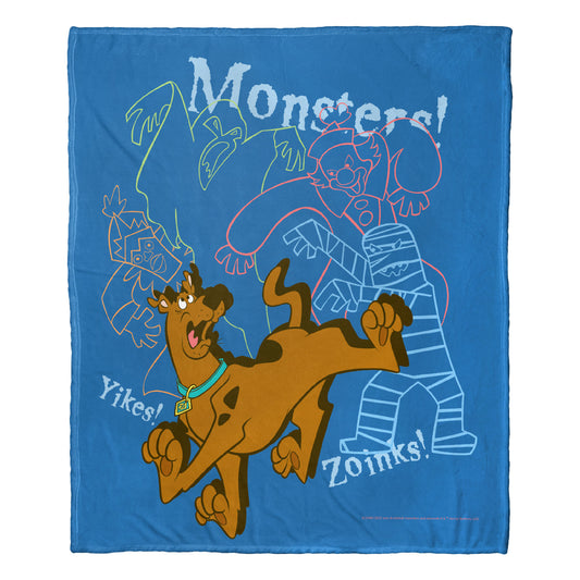 Warner Bros. Scooby-Doo Monsters Oh My Throw Blanket 50"x60"