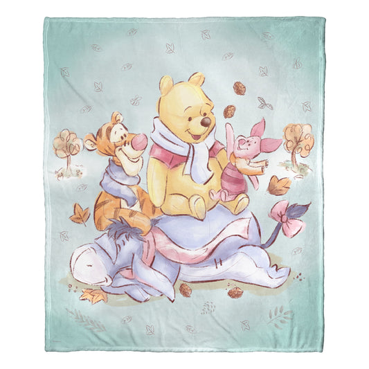 Winnie the Pooh Happiness Silk Touch Throw Blanket 50"x60"