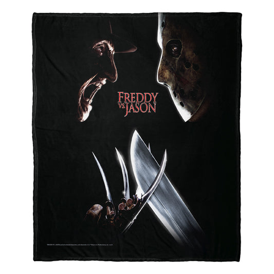 Freddy vs Jason Freddy v Jason Poster Throw Blanket 50"x60"