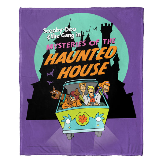 Warner Bros. Scooby-Doo Mysteries of the Haunted House Throw Blanket 50"x60"