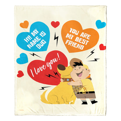 UP, Boys Best Valentines Throw Blanket 50"x60"