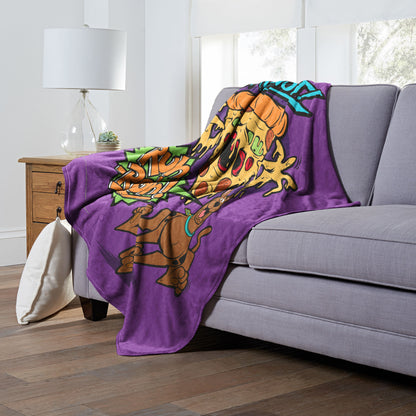 Warner Bros. Scooby-Doo Pizza Ghost Throw Blanket 50"x60"