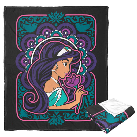 Disney Princess Carousel Jasmine Throw Blanket 50"x60"