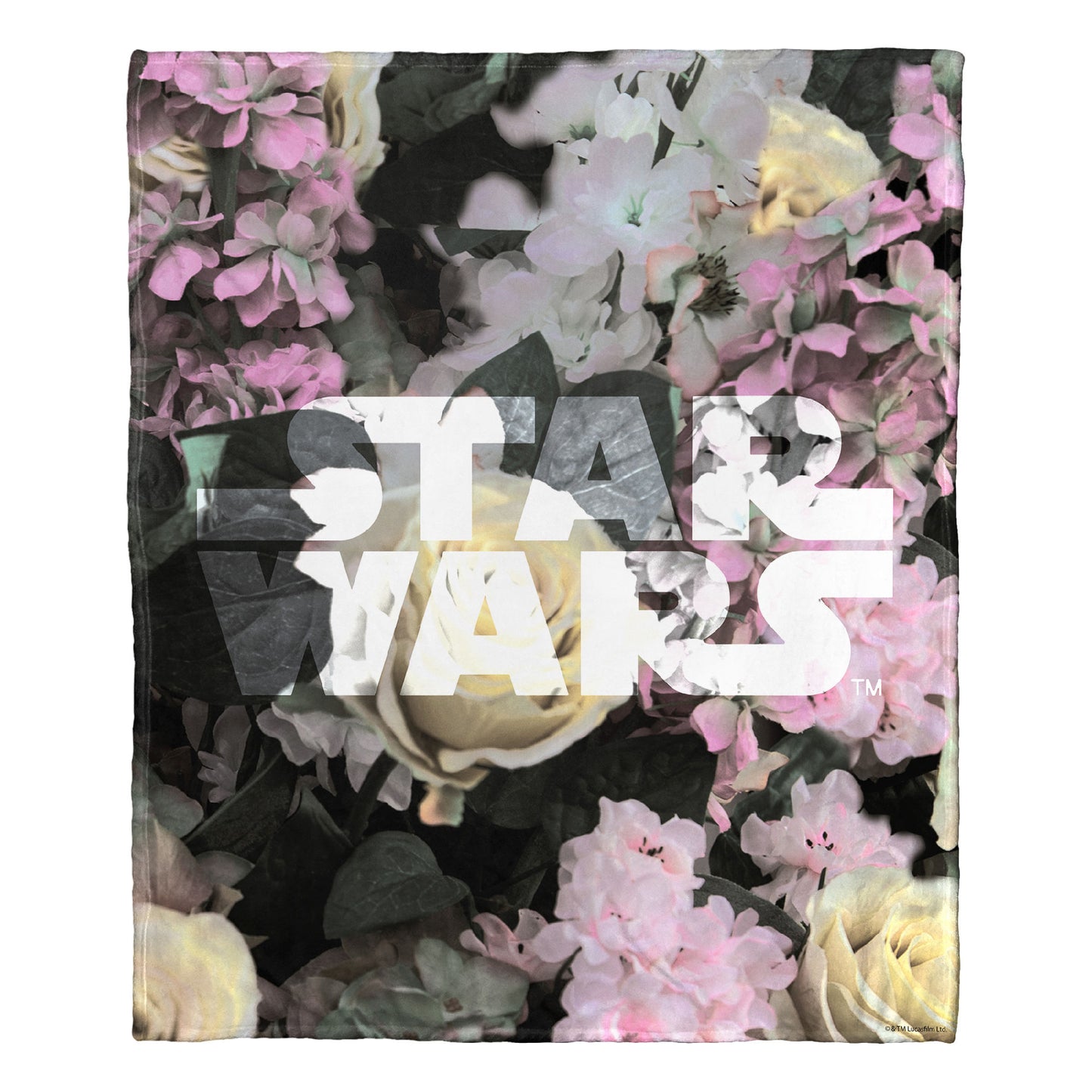 Star Wars Floral Logo Throw Blanket 50"x60"