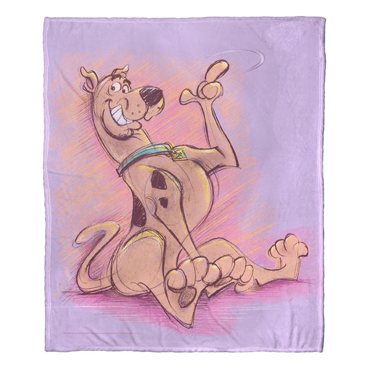 Warner Bros. Scooby-Doo Sketchy Scooby Throw Blanket 50"x60"